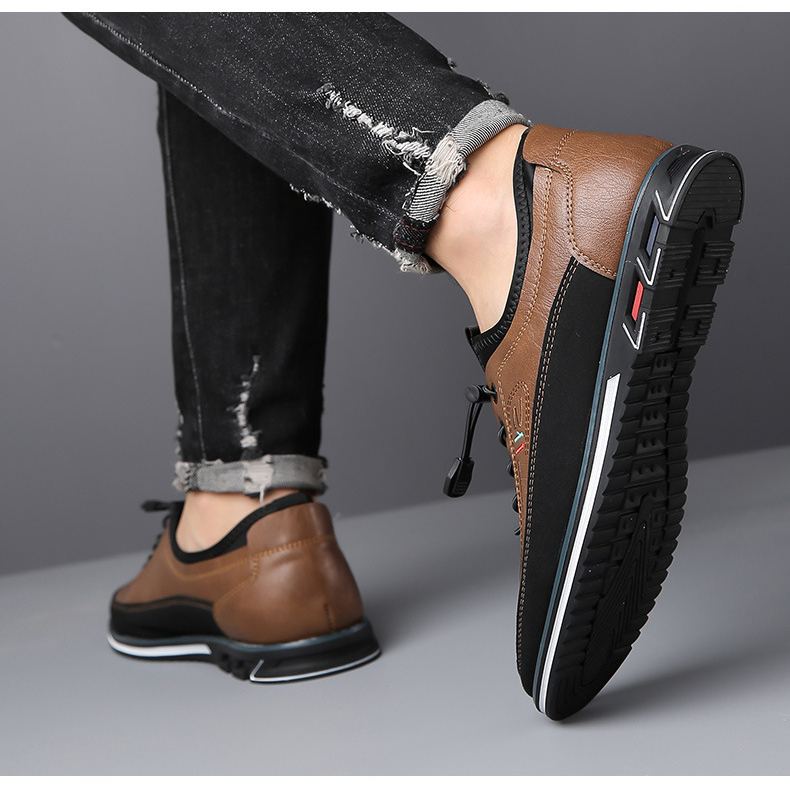 (🔥Dnes sleva 50 % – nenechte si to ujít!) Měkké a pohodlné americké kožené boty pro volný čas – ergonomicky tvarované (nebudete se cítit unavení ani po celodenní chůzi).