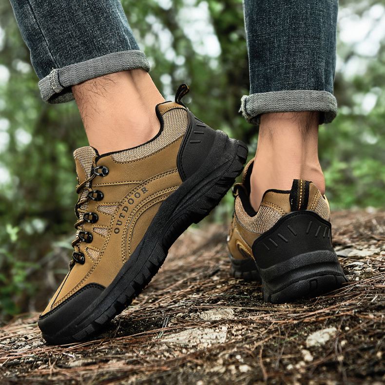 (🔥Sconto del 50% oggi - non lasciartelo sfuggire) Scarpe da trekking sportive outdoor in pelle resistenti all'usura (Proteggi i tuoi piedi leggeri e versatili)