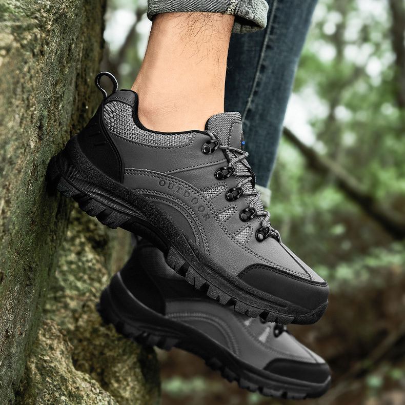 (🔥Sconto del 50% oggi - non lasciartelo sfuggire) Scarpe da trekking sportive outdoor in pelle resistenti all'usura (Proteggi i tuoi piedi leggeri e versatili)
