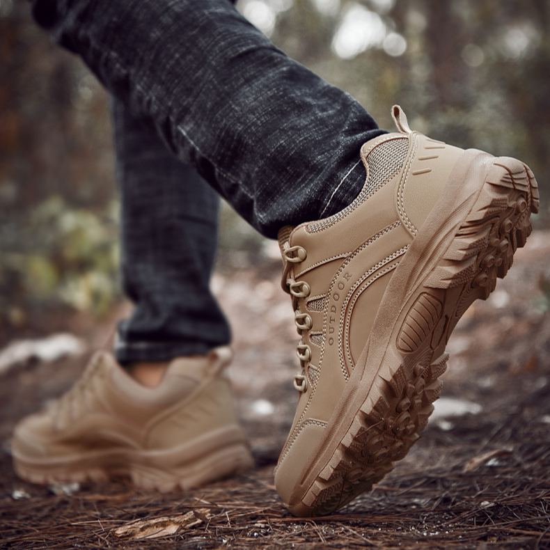 (🔥Sconto del 50% oggi - non lasciartelo sfuggire) Scarpe da trekking sportive outdoor in pelle resistenti all'usura (Proteggi i tuoi piedi leggeri e versatili)