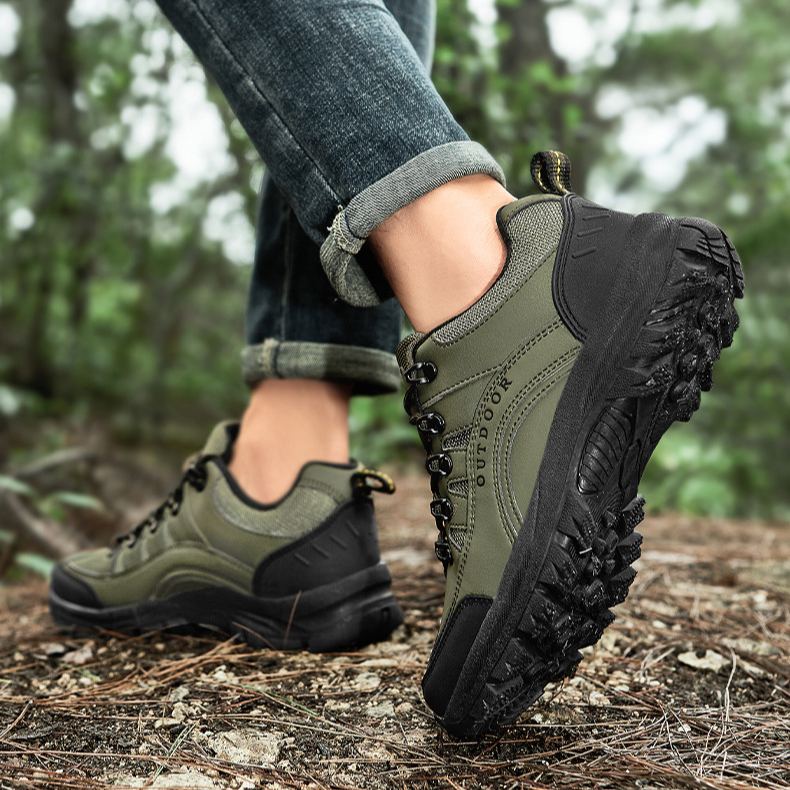 (🔥Sconto del 50% oggi - non lasciartelo sfuggire) Scarpe da trekking sportive outdoor in pelle resistenti all'usura (Proteggi i tuoi piedi leggeri e versatili)