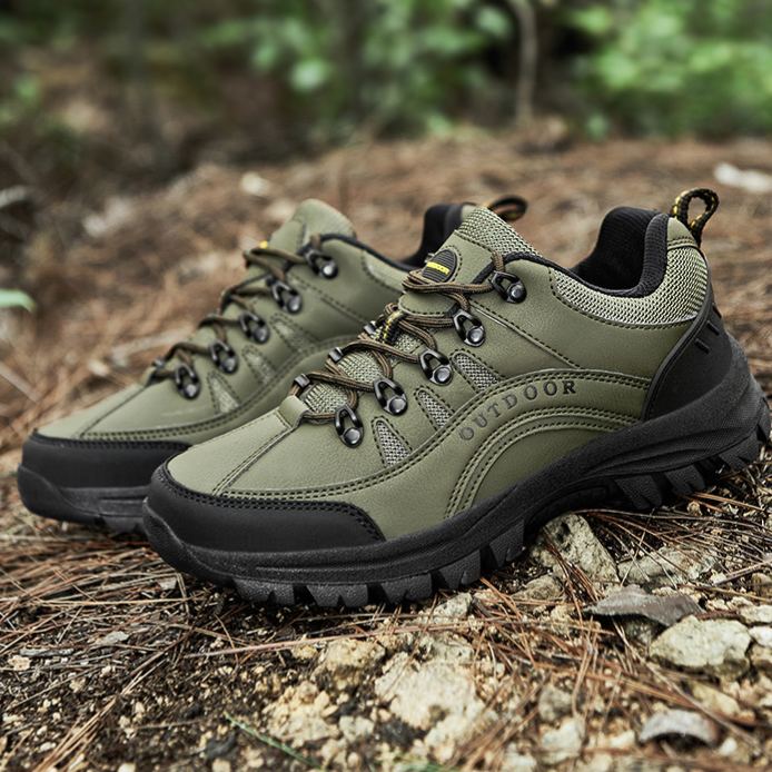 (🔥Sconto del 50% oggi - non lasciartelo sfuggire) Scarpe da trekking sportive outdoor in pelle resistenti all'usura (Proteggi i tuoi piedi leggeri e versatili)
