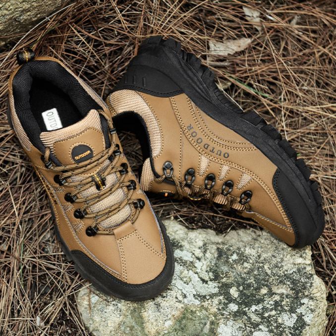 (🔥Sconto del 50% oggi - non lasciartelo sfuggire) Scarpe da trekking sportive outdoor in pelle resistenti all'usura (Proteggi i tuoi piedi leggeri e versatili)