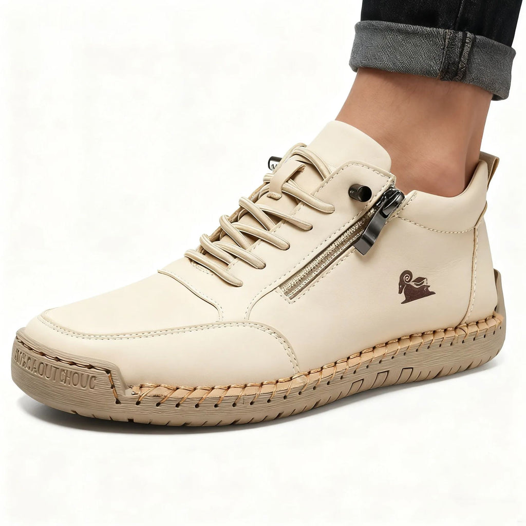 Plaxoo| Scarpe selezionate in pelle di vitello - scarpe ortopediche | 👞 | resistenti, antiscivolo e impermeabili (supporto dell'arco plantare, sollievo dal dolore, unisex)