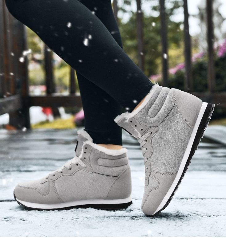 (🔥🚨Časově omezená sleva 67 % - Poslední den!!) Měkké a pohodlné sněhule vyrobené z pravé vlny a dovážené prémiové italské kůže (podpora klenby - usnadňuje chůzi)