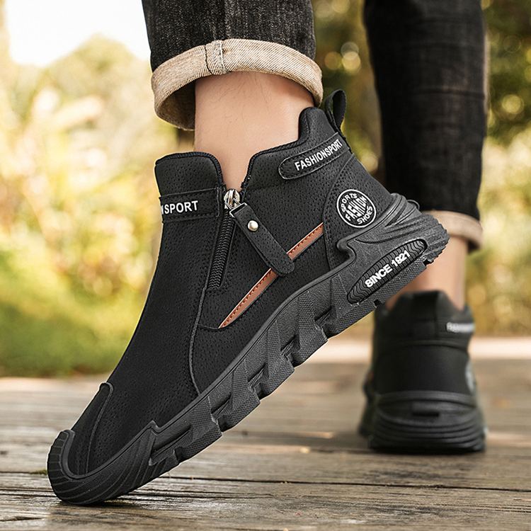 (⏰50% sleva po omezenou dobu) Pánská semišová ortopedická obuv, 👞 Ručně šitá, pohodlná a protiskluzová ✅ Podpora klenby - pohodlná chůze