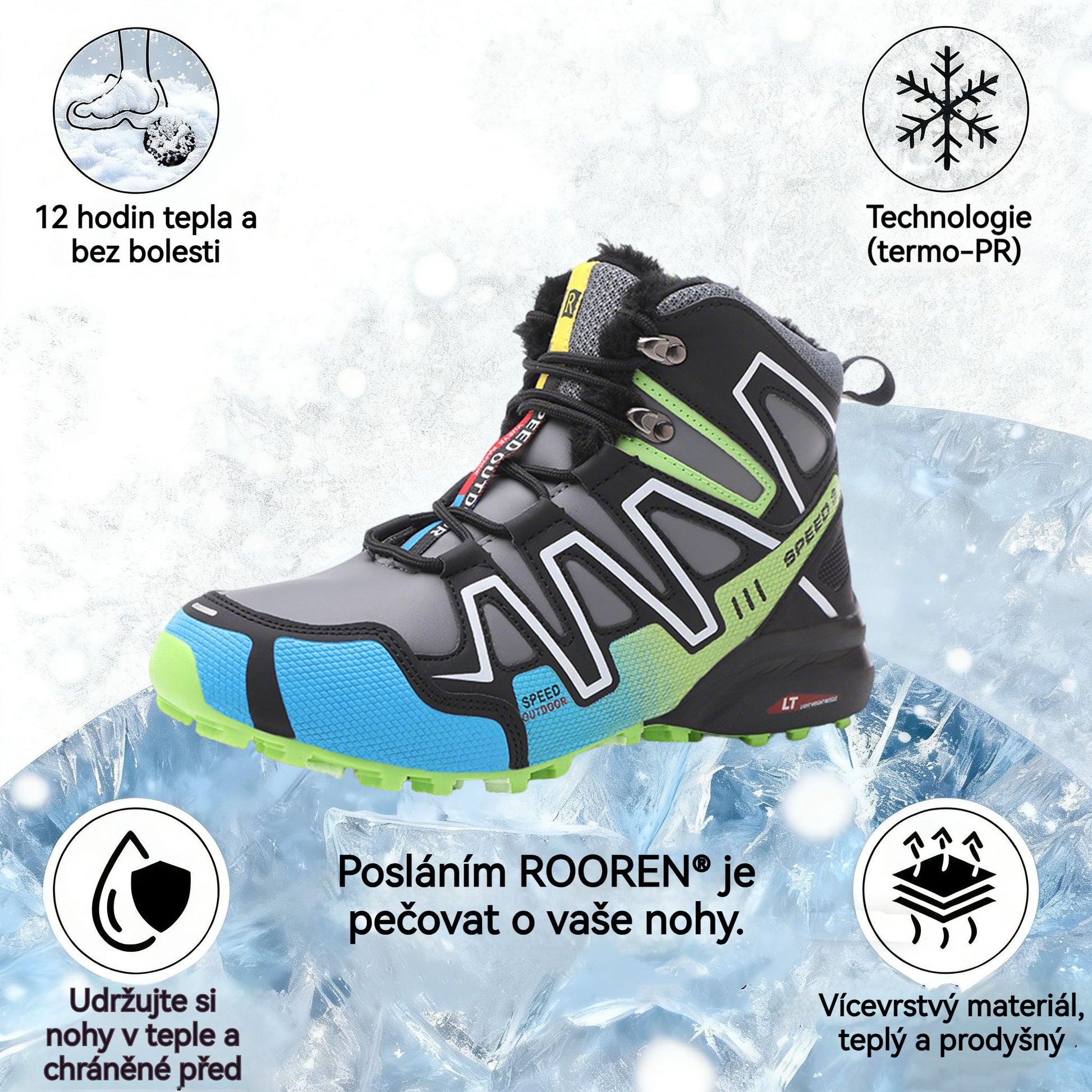 🔥Časově omezená nabídka, dnes sleva 50 %! ⏰ - Protiskluzové, teplé turistické boty ROOREN®, vědecky navržené ortopedické boty, které účinně ulevují od bolesti nohou, zad a kolen!