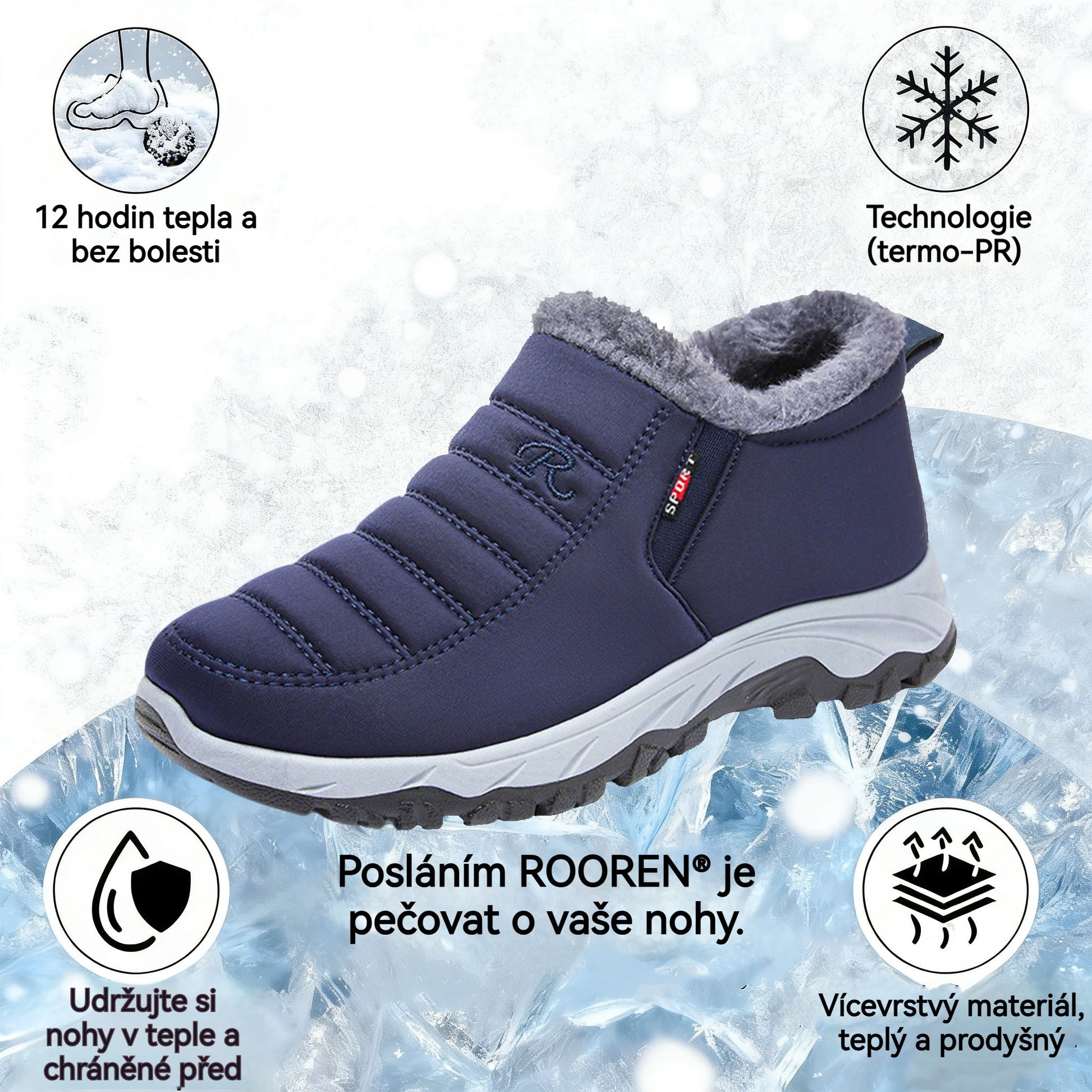🎄Vánoční speciál: Sleva 70 %! ⏰ - Protiskluzové a hřejivé boty ROOREN®, 👍Ortopedická obuv navržená speciálně pro obyvatele České republiky!