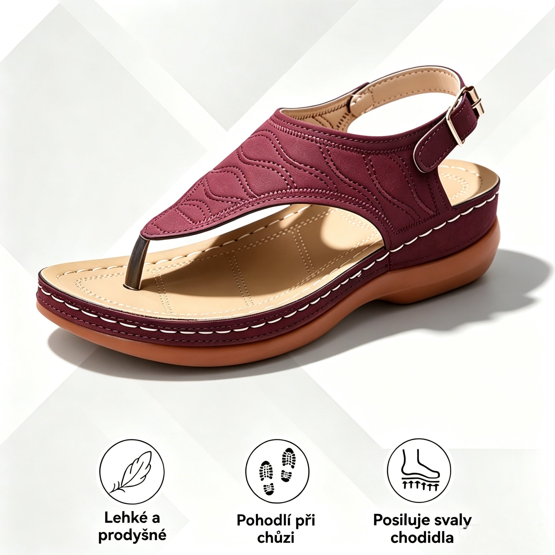 ⏰ Dnešní speciál: Poloviční cena | Letní ortopedické sandály OrthoComfort® | Podpora klenby pro pohodlnou chůzi bez bolesti
