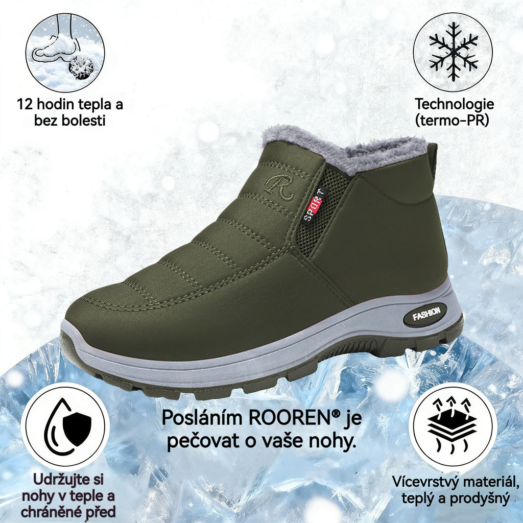 🔥Dnešní speciál: Sleva 70 %! ⏰ - Protiskluzové teplé zimní boty ROOREN®, 👍 Ortopedická obuv navržená speciálně pro české občany, účinně ulevující od bolesti nohou, zad a kolen!