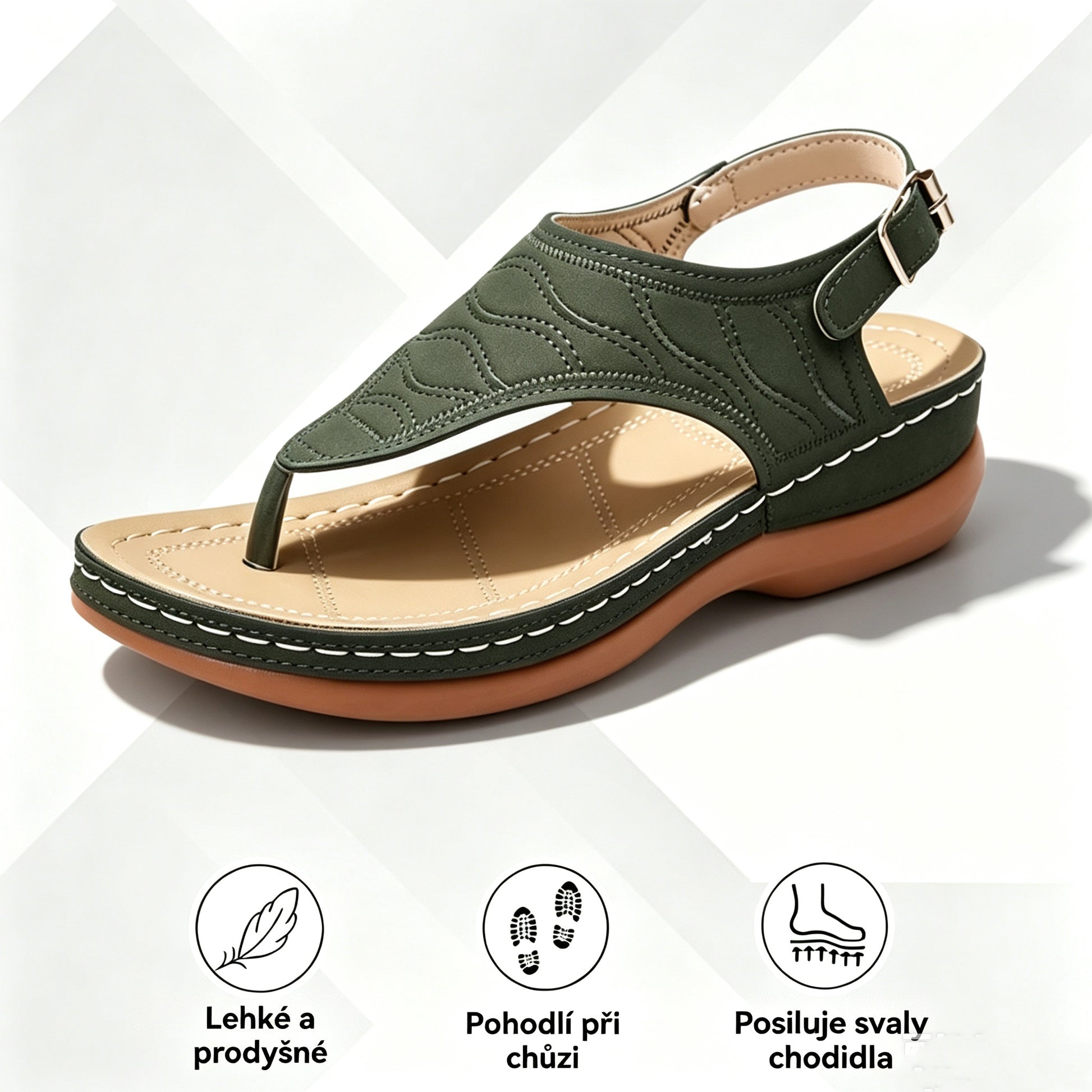 ⏰ Dnešní speciál: Poloviční cena | Letní ortopedické sandály OrthoComfort® | Podpora klenby pro pohodlnou chůzi bez bolesti