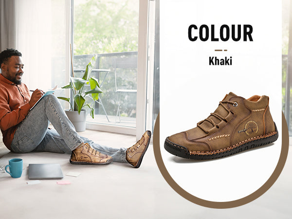 【🚨⏰Dnes sleva 69% - brzy končí🔥】Vyrobeno z prémiové telecí kůže🐂, s integrovanými podložkami pro podporu klenby, pohodlné a odolné, zcela uvolňující tlak na vaše nohy při dlouhém stání nebo chůzi!