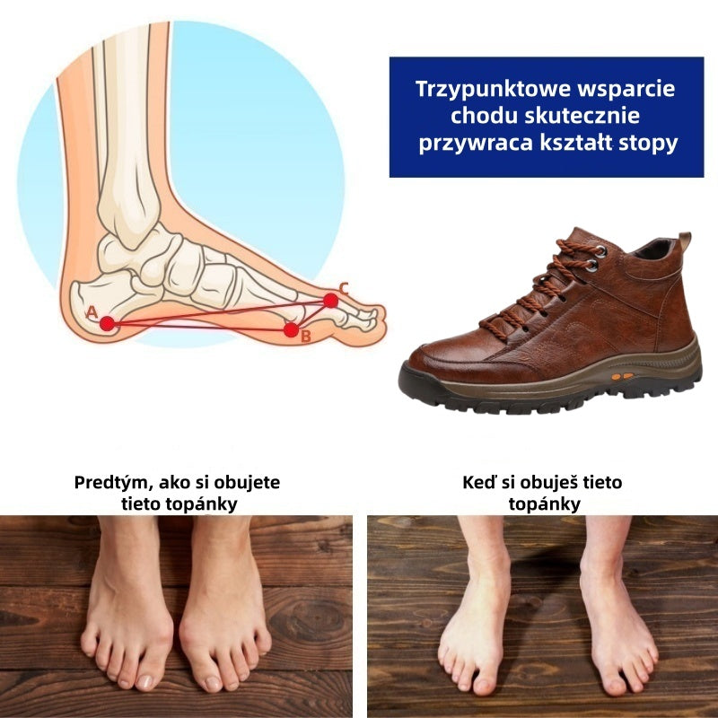 Buty ortopedyczne Oarone® | 🔥Ergonomicznie zaprojektowane skórzane buty, które są antypoślizgowe, wodoodporne, ✅łagodzą ból i zapewniają wygodę bez zmęczenia.