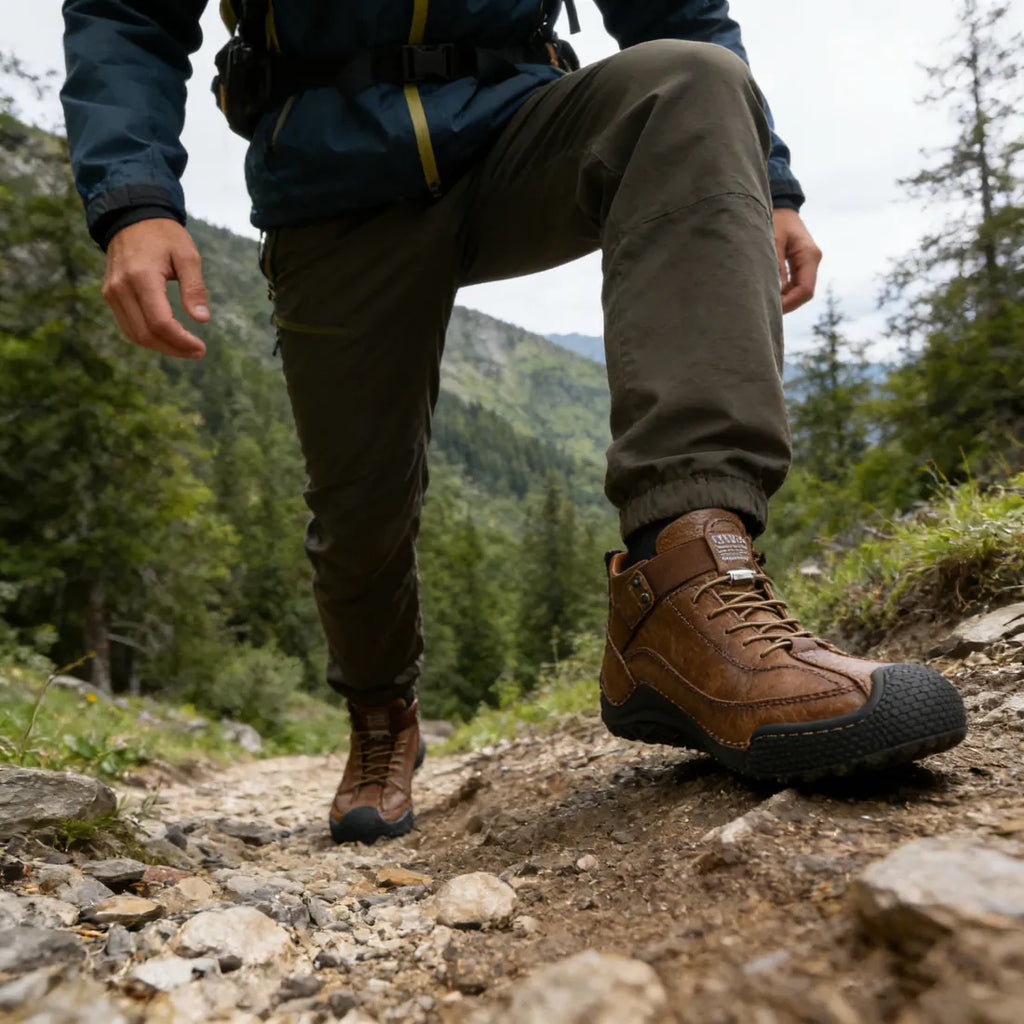 ROOREN® 👞 Ručně šité kožené boty | Ergonomické ortopedické boty - Vyrobeno z australské hovězí kůže pro úlevu od bolesti nohou!
